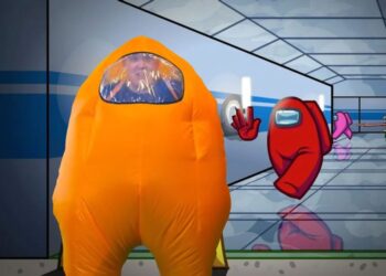 Among Us Blow Up Costume