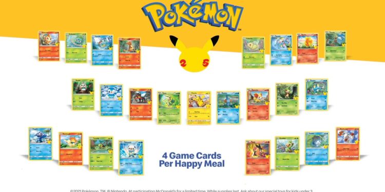 Pokémon 25th Anniversary Card List