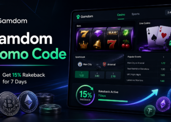 Gamdom promo code with 15% rakeback for 7 days